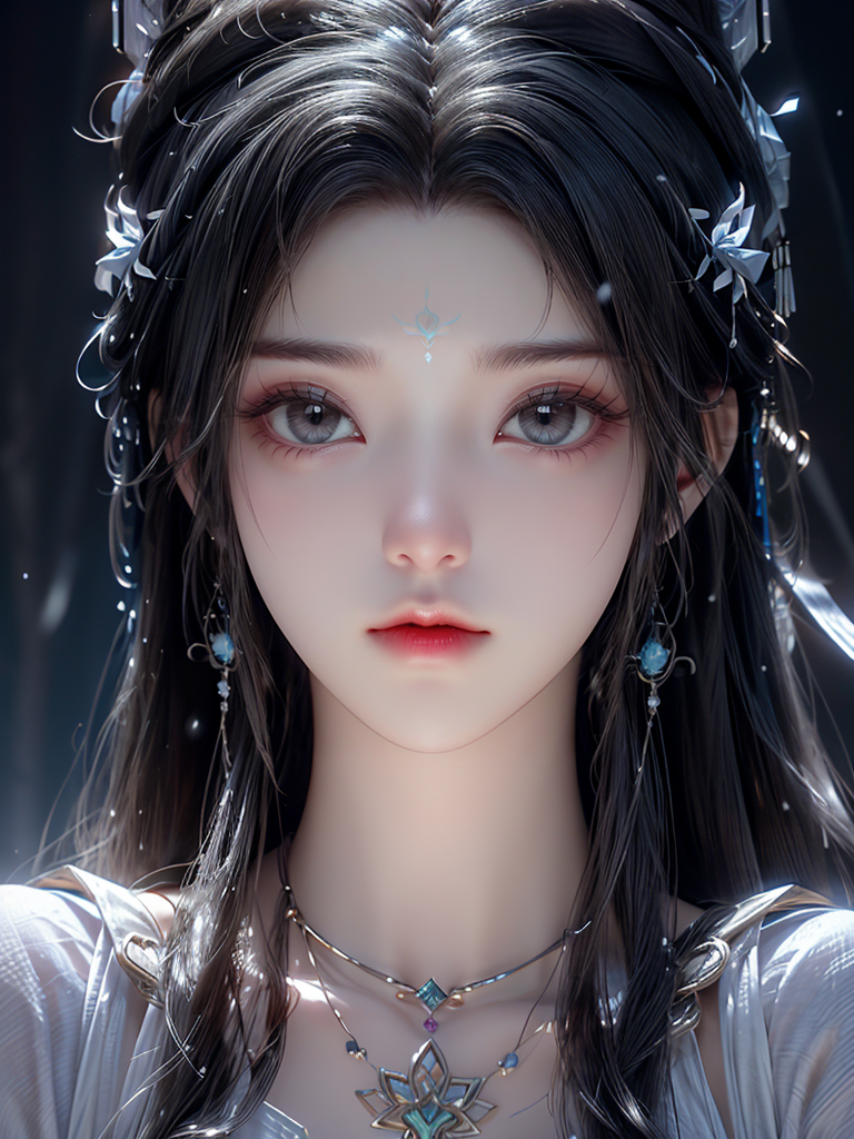 00015-3827853423-_lora_QingYi_0.8_,_lora_GoodHands-beta2_1_,_lora_Detail Tweaker LoRA (细节调整)_0.6_,_qingyi,1girl,solo,forehead mark,hair ornament,.png